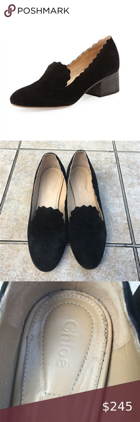 chloe loafers sale|chloe scalloped heels.